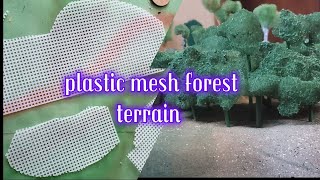 making plastic mesh forest terrain [upl. by Aramak]