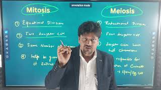 Difference between Mitosis and Meiosis Class 9th [upl. by Solitta]