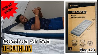 Quechua Air bed from DECATHLON  Air bedMatrass for Camping  Hiking [upl. by Alejna513]