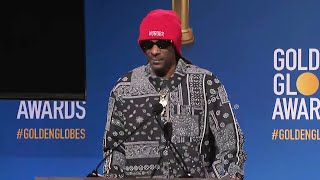 Snoop Dogg Bumbles Through Golden Globe Nominations [upl. by Airym]