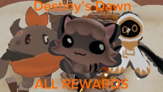 ALL REWARDS FOR THE NEW MAP IN TOWER HEROES DESTINY’S DAWN [upl. by Yahsel]