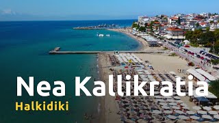 Nea Kallikratia  lively town with sandy beaches near Thessaloniki [upl. by Harbour]