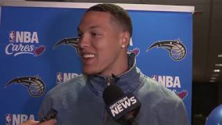 Aaron Gordon on Uncle Drew amp Free Agency  Interview  Orlando Magic [upl. by Leinnad]