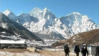 Trekkers in the Everest region [upl. by Lorak]