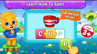 ABC SPELLING Spell amp Phonics  Educational Game For Kids  RV AppStudios  GamePlay [upl. by Idissac]