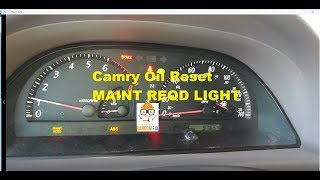 How to Reset Toyota Camry Oil Reset Maintenance Light Reminder 20012006 [upl. by Nanon53]