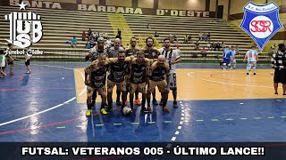 Futsal Veteranos 005  Gol no Último Lance  TUSB 1X3 San Rochester Futsal Veteranos 2024 [upl. by Lienet]