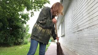 ASMR Sweeping with a new broom  No talking [upl. by Endys]