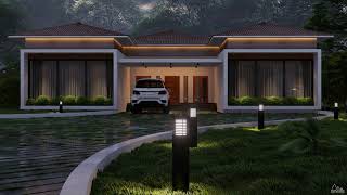 Kerala Home Design  Lumion Cinematic Render [upl. by Tillo]