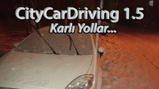 City Car Driving 15  Karlı Yollar Logitech Driving Force GT 2 [upl. by Anigger]