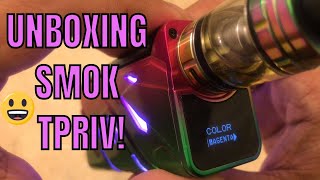 SMOK TPRIV 220w UNBOXING AND REVIEW [upl. by Ianteen]