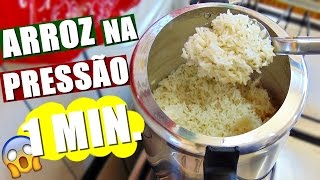 COMO FAZER ARROZ DE 1 MINUTO  ECONOMIA DE GÁS  Menino Prendado [upl. by Bergmann]