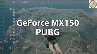 PUBG 10 Nvidia GeForce MX150 Intel Core i78550U Gameplay Framerate Test [upl. by Redmond435]