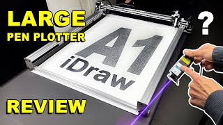 REVIEW  Large XY Pen Plotter iDraw A1 by UUNA TEK® Drawing Machine [upl. by Gaidano]