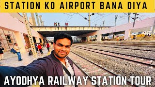 EXCLUSIVE NEW Ayodhya Dham Railway Station Full Interior Tour Inside  MOST LUXURIOUS STATION India [upl. by Nniuq823]