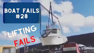 Boat Lifting FAILS  Boat FAILS Caught On Camera  Episode 28 [upl. by Notreve]