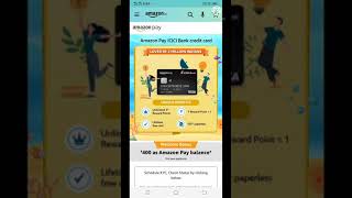 Amazon pay icici bank credit card status check [upl. by Obla]