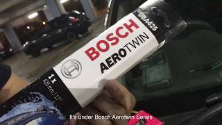 Review BOSCH AEROTWIN WIPER BLADES [upl. by Salokcin]