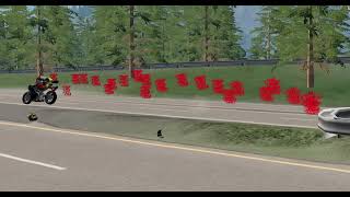 Mod Motorcycle Crashes 349  BeamNGdrive [upl. by Jeddy]