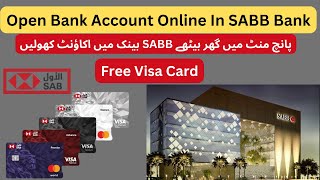 How To Open Account In SAB Bank Online  SAB Bank Main Account kaise Open Karain [upl. by Haroppizt]