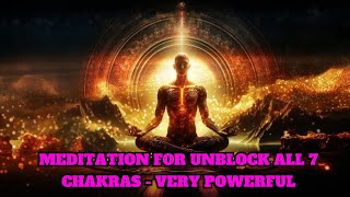 1 hour to unblock ALL 7 CHAKRAS  Aura cleansing  Chakra balancing and healing [upl. by Outlaw916]