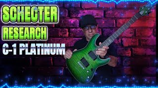 Schecter Guitar Research C1 Platinum demo for beginners and pros [upl. by Ebeohp]