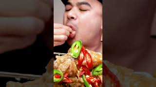 SPICY BICOL EXPRESS  Chicken with Coconut Cream mukbang trending viral fyp foryou shorts [upl. by Smoot]