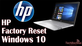 HP Laptop Factory Reset Windows 10 [upl. by Tiffany]