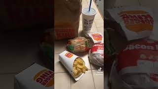 Burger King is Underrated 🍔 🍟🥤👑👑👑 whopperjr baconking rodeoburger fries 🔥 FLAMEGRILLED [upl. by Lebiralc]