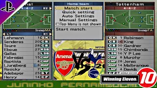 Winning Eleven 10 Arsenal vs Tottenham Konami Cup [upl. by Ifar]