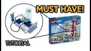 How to Build a LEGO Hospital Bed for a LEGO Hospital [upl. by Ilbert]