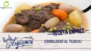 Receta Exprés Carrilleras al txakoli [upl. by Eiral]