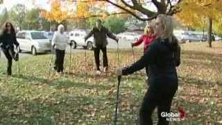 Nordic Pole Walking and its benefits  Global TV [upl. by Nepil229]