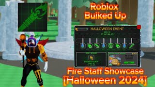 ☄️Bulked up 2024 Halloween Event Fire Staff review☄️ [upl. by Yesteb]