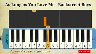 As Long as You Love Me  Backstreet Boys  melodika cover [upl. by Nella234]