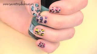 Pintado de uñas estilo leopardo [upl. by Seabury]