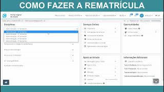 COMO FAZER A REMATRÍCULA UNOPAR [upl. by Gusti]