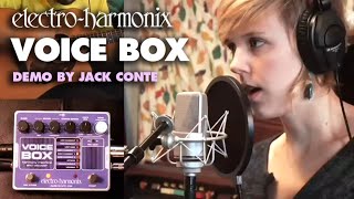 ElectroHarmonix Voice Box Vocal Harmony Machine  Vocoder EHX Pedal Demo by Jack Conte [upl. by Conners]