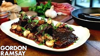 Slow Cooking Beef Short Ribs  Gordon Ramsay [upl. by Seward]