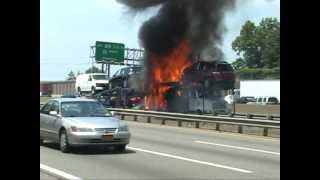 Leonianj Fire Department Truck Fire [upl. by Kristoforo]