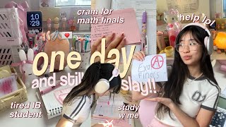 How I STUDY 24hrs BEFORE AN EXAM and still get an A STUDY VLOG ₊˚🎀📂⊹cramming intense [upl. by Darb206]