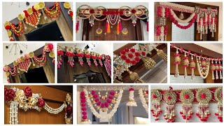 25Designer toran making At Home Bandanwar  Door Hanging designDoor decoration idea home [upl. by Winfred]