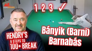 BARNIS HENDRY STEPS 13 ✓  Hungarys Bányik Barni Barnabás starts Cuestars Academy challenge 👏😃 [upl. by Anauj]