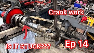 STEAM ENGINE crank repair can we get the pump eccentric stuck on for good [upl. by Tiphani953]