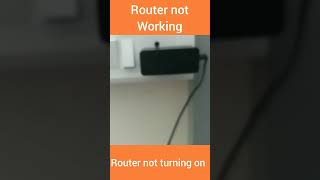 Router Not Working [upl. by Jolyn]