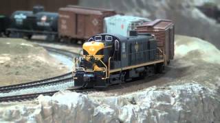 Erie ALCO RS3  Bachmann EZDCC Sound On Board  Soundtraxx HO scale [upl. by Kasey]