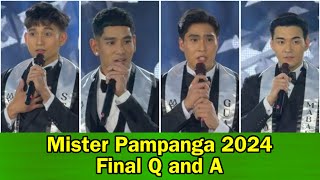 Mister Pampanga 2024 Top 5 Final Q and A [upl. by Anaitsirc]