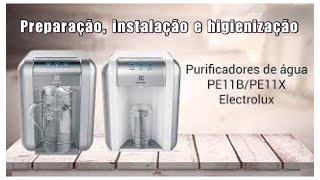 Preparação instalação e higienização do Purificador Eletrolux PE11B  PE11X  PC41B  PC41X [upl. by Tevis259]