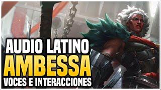 AMBESSA  VOCES E INTERACCIONES ESPECIALES AUDIO LATINO  LEAGUE OF LEGENDS [upl. by Jamilla]