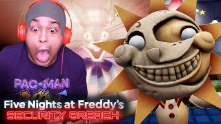 ANXIETY ON 100 PLAYING THIS GAME FNAF SECURITY BREACH 02 [upl. by Aerdnaed]